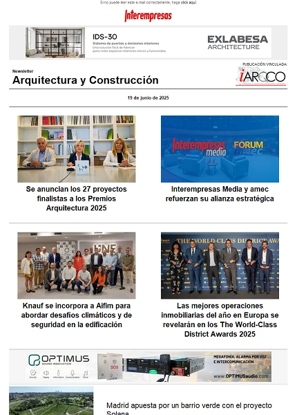 Newsletter Arquitectura y Construcción