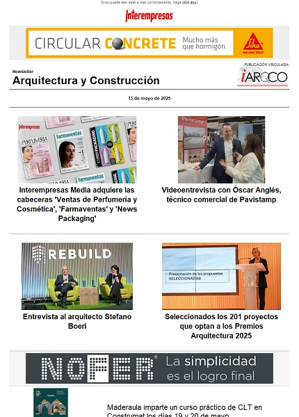 Newsletter Arquitectura y Construcción