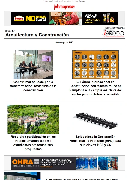 Newsletter Arquitectura y Construcción