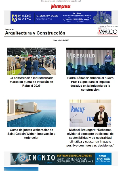 Newsletter Arquitectura y Construcción