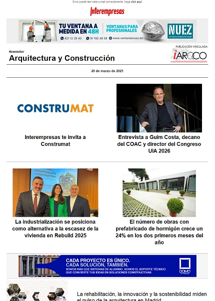 Newsletter Arquitectura y Construcción