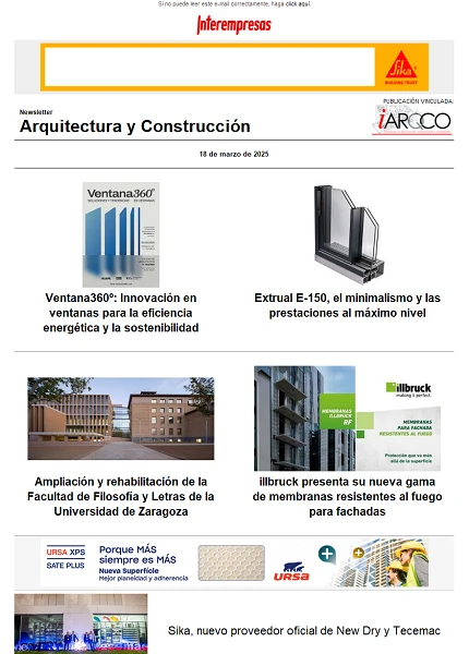 Newsletter Arquitectura y Construcción