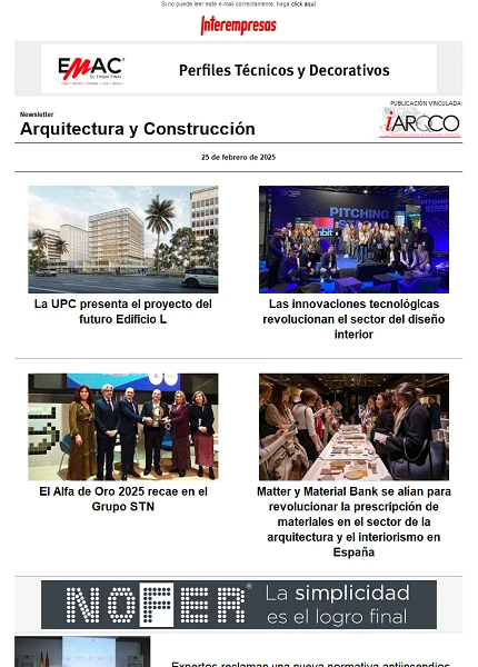 Newsletter Arquitectura y Construcción