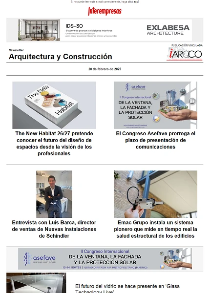 Newsletter Arquitectura y Construcción