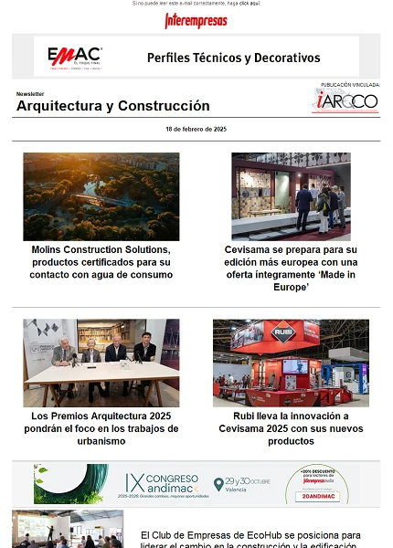 Newsletter Arquitectura y Construcción