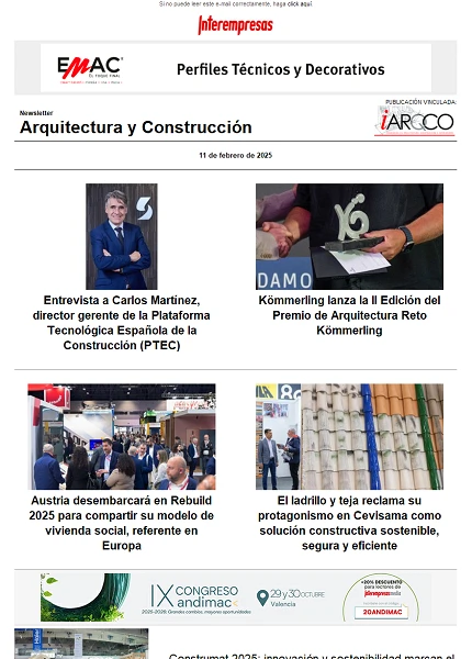 Newsletter Arquitectura y Construcción