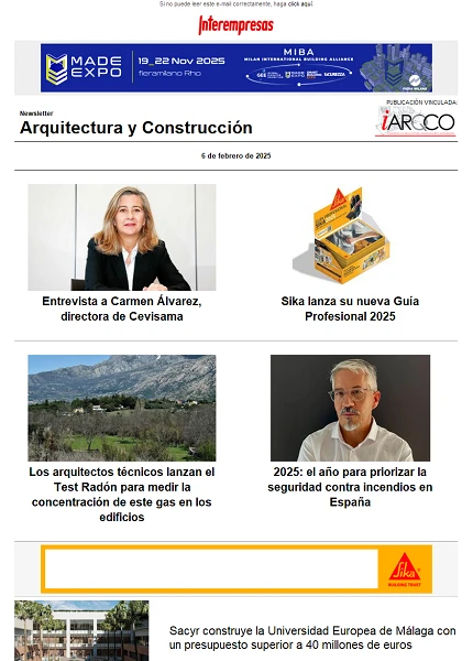 Newsletter Arquitectura y Construcción