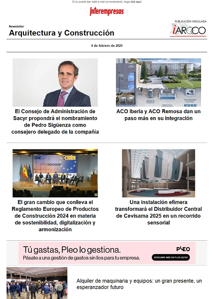 Newsletter Arquitectura y Construcción