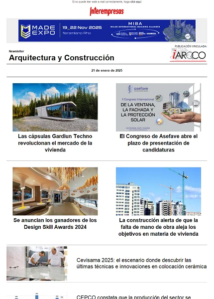 Newsletter Arquitectura y Construcción