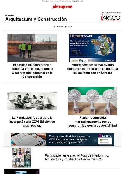 Newsletter Arquitectura y Construcción