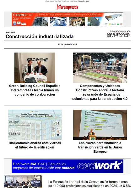 Newsletter Construcción industrializada