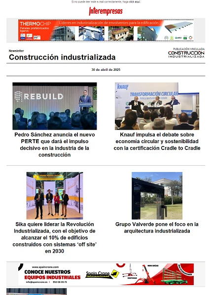 Newsletter Construcción industrializada