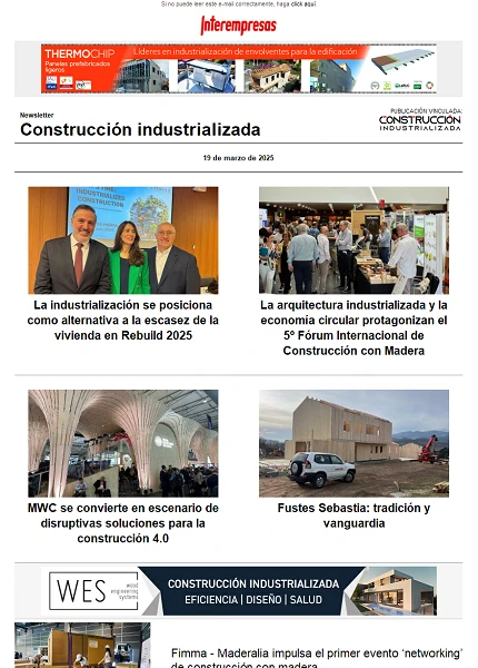 Newsletter Construcción industrializada