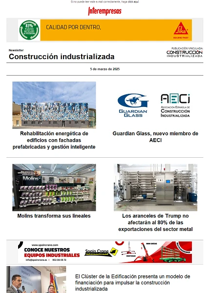 Newsletter Construcción industrializada