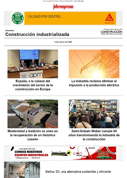 Newsletter Construcción industrializada