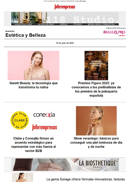 Newsletter Estética y Belleza