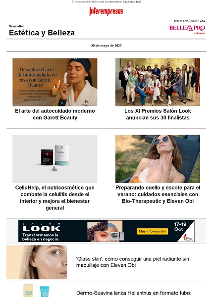 Newsletter Estética y Belleza