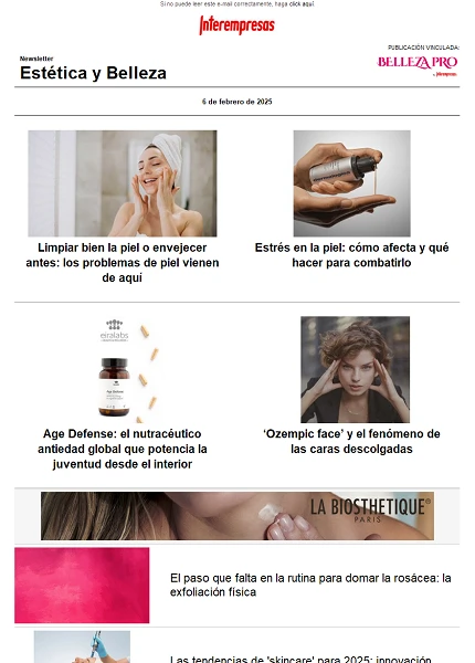 Newsletter Estética y Belleza