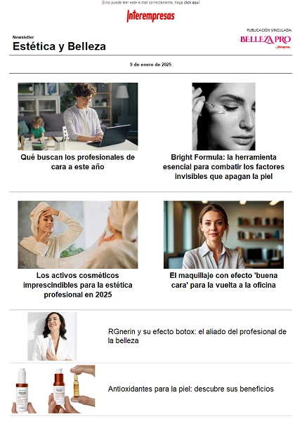 Newsletter Estética y Belleza