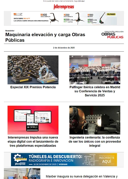 Maquinaria elevacin y carga Obras Pblicas