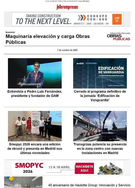 Maquinaria elevacin y carga Obras Pblicas