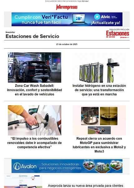Newsletter Estaciones de Servicio Newsletter Estaciones de Servicio