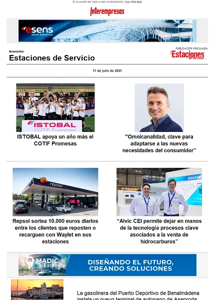 Newsletter Estaciones de Servicio