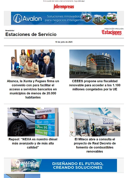 Newsletter Estaciones de Servicio