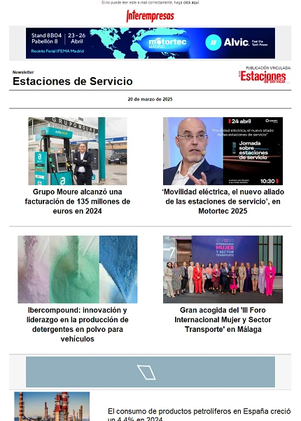 Newsletter Estaciones de Servicio