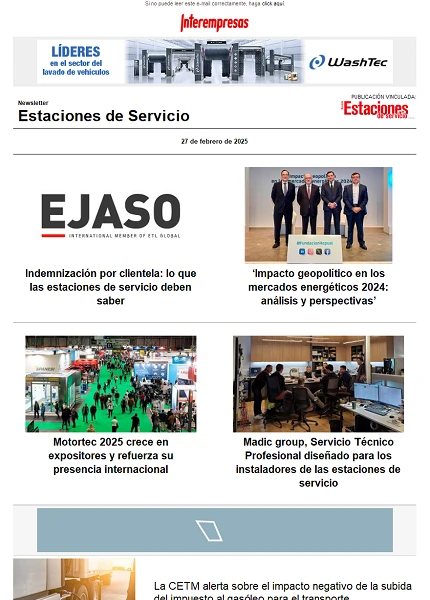 Newsletter Estaciones de Servicio