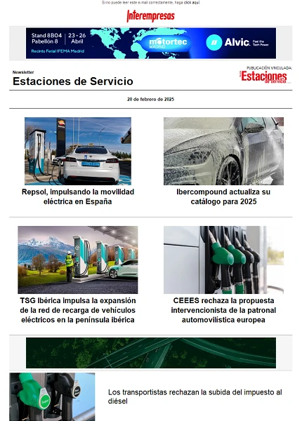 Newsletter Estaciones de Servicio