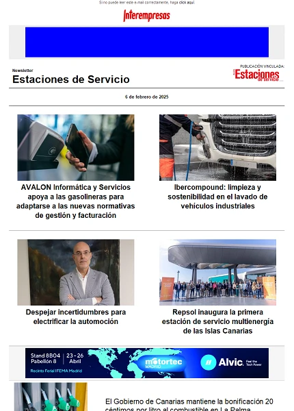 Newsletter Estaciones de Servicio