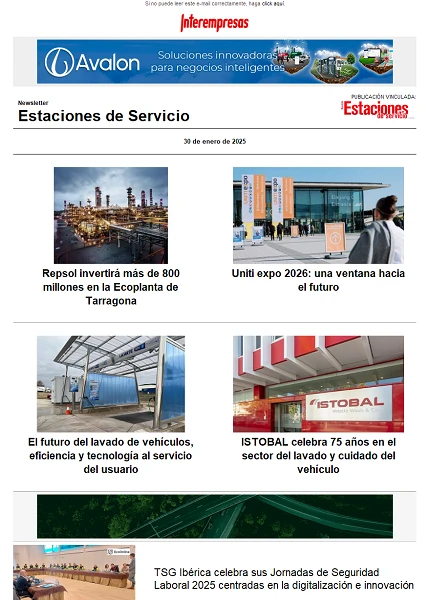 Newsletter Estaciones de Servicio