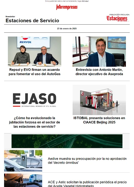 Newsletter Estaciones de Servicio