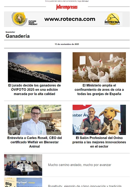 Newsletter Ganadería