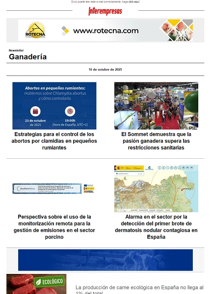 Newsletter Ganadería Newsletter Ganadería