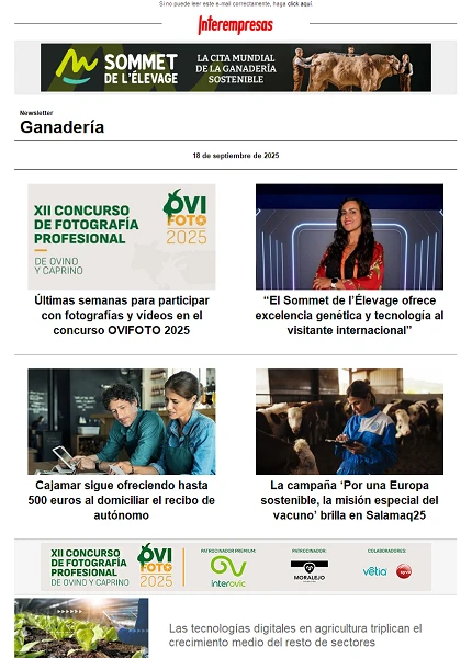 Newsletter Ganadería