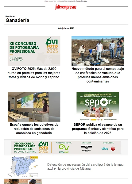 Newsletter Ganadería
