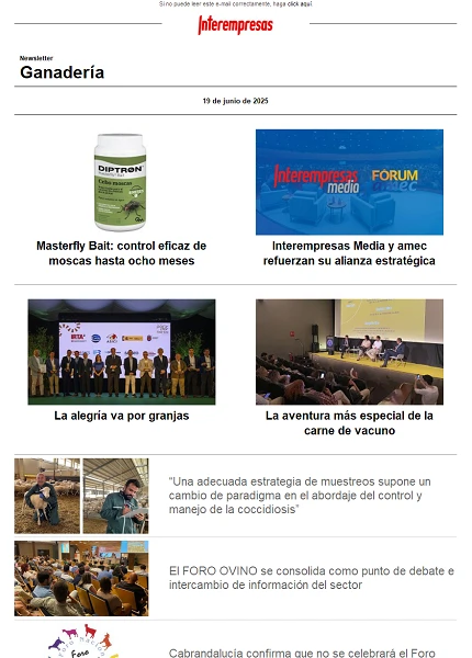 Newsletter Ganadería