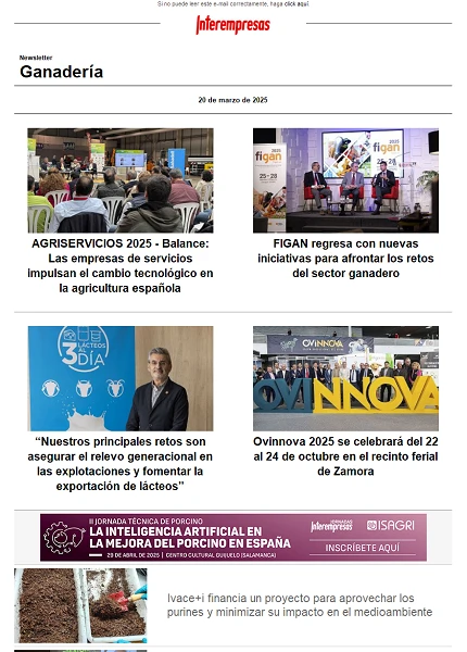 Newsletter Ganadería