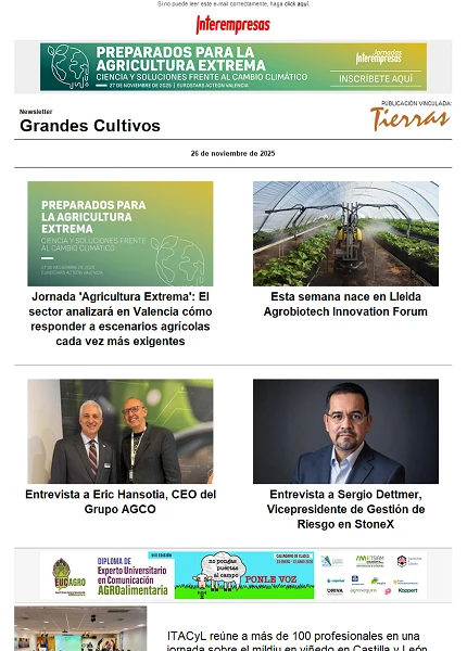 Newsletter Grandes Cultivos Newsletter Grandes Cultivos