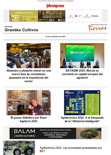 Newsletter Grandes Cultivos Newsletter Grandes Cultivos