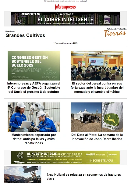 Newsletter Grandes Cultivos