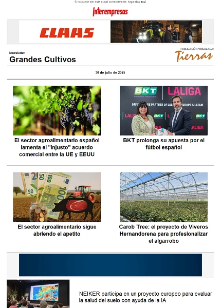 Newsletter Grandes Cultivos