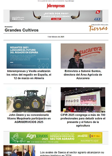 Newsletter Grandes Cultivos