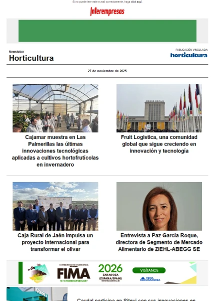 Newsletter Horticultura