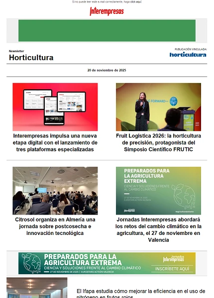 Newsletter Horticultura
