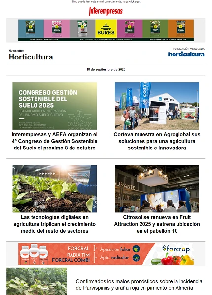 Newsletter Horticultura