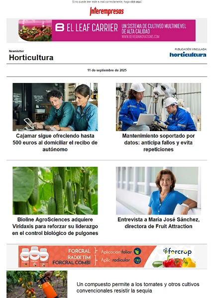 Newsletter Horticultura