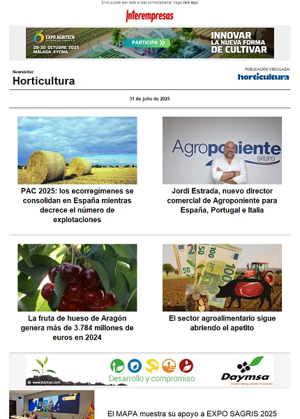 Newsletter Horticultura